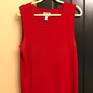 Chico’s Sleeveless Blouse in Classic Red